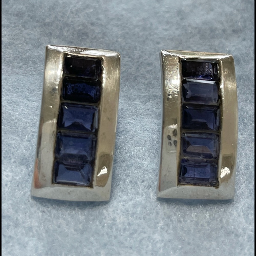 Sterling Silver and Amethyst Earrings